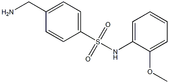 4-(aminomethyl)-N-(2-methoxyphenyl)benzene-1-sulfonamide Struktur