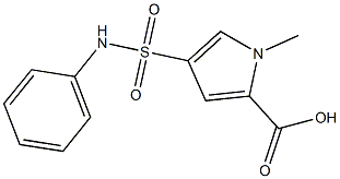 4-(anilinosulfonyl)-1-methyl-1H-pyrrole-2-carboxylic acid Struktur