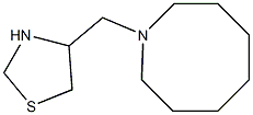 4-(azocan-1-ylmethyl)-1,3-thiazolidine Struktur