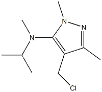 4-(chloromethyl)-N,1,3-trimethyl-N-(propan-2-yl)-1H-pyrazol-5-amine Struktur