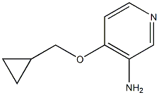 4-(cyclopropylmethoxy)pyridin-3-amine Struktur