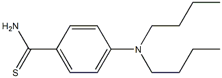 4-(dibutylamino)benzene-1-carbothioamide Struktur