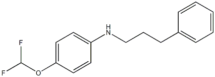 4-(difluoromethoxy)-N-(3-phenylpropyl)aniline Struktur