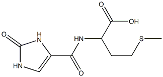 4-(methylsulfanyl)-2-[(2-oxo-2,3-dihydro-1H-imidazol-4-yl)formamido]butanoic acid Struktur