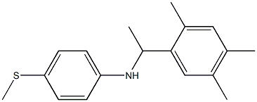 4-(methylsulfanyl)-N-[1-(2,4,5-trimethylphenyl)ethyl]aniline Struktur