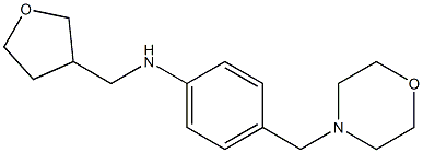 4-(morpholin-4-ylmethyl)-N-(oxolan-3-ylmethyl)aniline Struktur