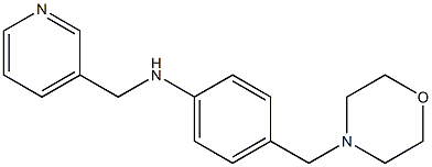 4-(morpholin-4-ylmethyl)-N-(pyridin-3-ylmethyl)aniline Struktur