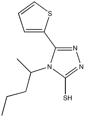 4-(pentan-2-yl)-5-(thiophen-2-yl)-4H-1,2,4-triazole-3-thiol Struktur