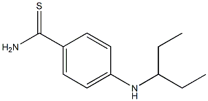 4-(pentan-3-ylamino)benzene-1-carbothioamide Struktur