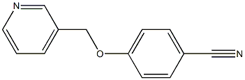 4-(pyridin-3-ylmethoxy)benzonitrile Struktur