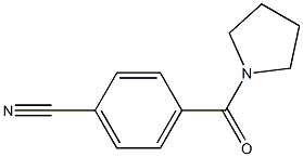 4-(pyrrolidin-1-ylcarbonyl)benzonitrile Struktur