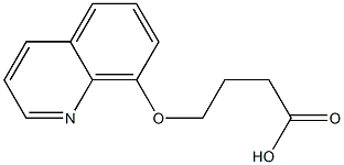 4-(quinolin-8-yloxy)butanoic acid Struktur