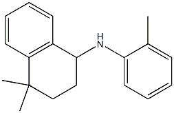 4,4-dimethyl-N-(2-methylphenyl)-1,2,3,4-tetrahydronaphthalen-1-amine Struktur