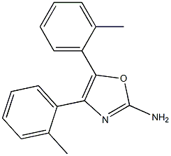 4,5-bis(2-methylphenyl)-1,3-oxazol-2-amine Struktur