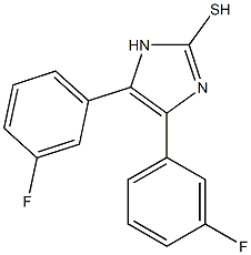 4,5-bis(3-fluorophenyl)-1H-imidazole-2-thiol Struktur