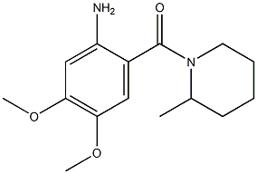 4,5-dimethoxy-2-[(2-methylpiperidin-1-yl)carbonyl]aniline Struktur