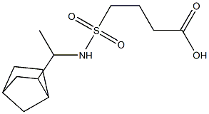 4-[(1-{bicyclo[2.2.1]heptan-2-yl}ethyl)sulfamoyl]butanoic acid Struktur