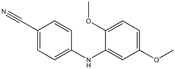 4-[(2,5-dimethoxyphenyl)amino]benzonitrile Struktur