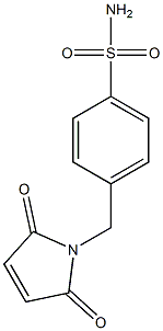 4-[(2,5-dioxo-2,5-dihydro-1H-pyrrol-1-yl)methyl]benzene-1-sulfonamide Struktur