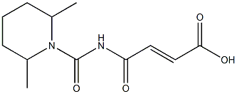 4-[(2,6-dimethylpiperidin-1-yl)carbonylamino]-4-oxobut-2-enoic acid Struktur