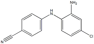 4-[(2-amino-4-chlorophenyl)amino]benzonitrile Struktur