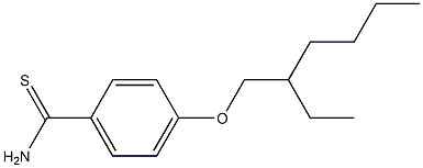 4-[(2-ethylhexyl)oxy]benzene-1-carbothioamide Struktur