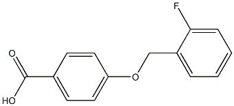 4-[(2-fluorophenyl)methoxy]benzoic acid Struktur