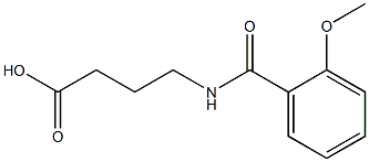 4-[(2-methoxybenzoyl)amino]butanoic acid Struktur