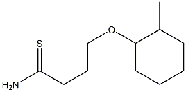 4-[(2-methylcyclohexyl)oxy]butanethioamide Struktur