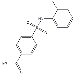 4-[(2-methylphenyl)sulfamoyl]benzene-1-carbothioamide Struktur