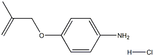 4-[(2-methylprop-2-en-1-yl)oxy]aniline hydrochloride Struktur