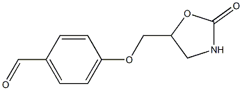 4-[(2-oxo-1,3-oxazolidin-5-yl)methoxy]benzaldehyde Struktur