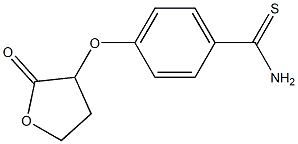 4-[(2-oxooxolan-3-yl)oxy]benzene-1-carbothioamide Struktur