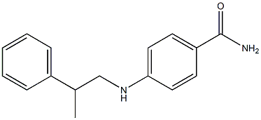 4-[(2-phenylpropyl)amino]benzamide Struktur