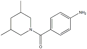 4-[(3,5-dimethylpiperidin-1-yl)carbonyl]aniline Struktur