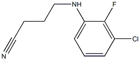 4-[(3-chloro-2-fluorophenyl)amino]butanenitrile Struktur