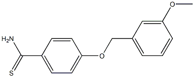 4-[(3-methoxybenzyl)oxy]benzenecarbothioamide Struktur