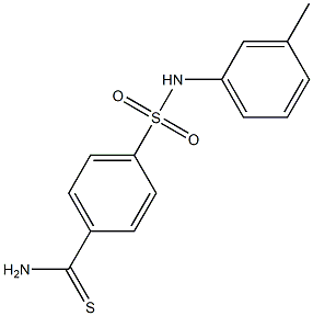 4-[(3-methylphenyl)sulfamoyl]benzene-1-carbothioamide Struktur