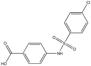 4-[(4-chlorobenzene)sulfonamido]benzoic acid Struktur