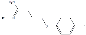 4-[(4-fluorophenyl)sulfanyl]-N'-hydroxybutanimidamide Struktur