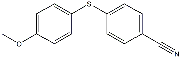 4-[(4-methoxyphenyl)sulfanyl]benzonitrile Struktur