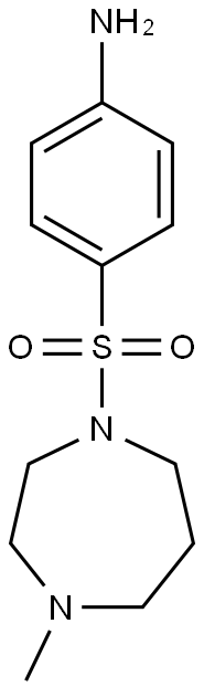 4-[(4-methyl-1,4-diazepane-1-)sulfonyl]aniline Struktur