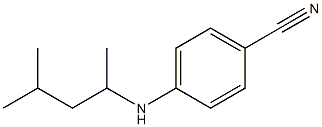 4-[(4-methylpentan-2-yl)amino]benzonitrile Struktur