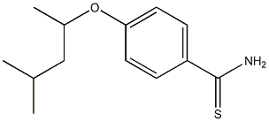 4-[(4-methylpentan-2-yl)oxy]benzene-1-carbothioamide Struktur