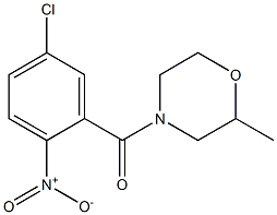 4-[(5-chloro-2-nitrophenyl)carbonyl]-2-methylmorpholine Struktur