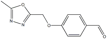 4-[(5-methyl-1,3,4-oxadiazol-2-yl)methoxy]benzaldehyde Struktur