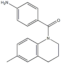 4-[(6-methyl-3,4-dihydroquinolin-1(2H)-yl)carbonyl]aniline Struktur