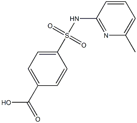 4-[(6-methylpyridin-2-yl)sulfamoyl]benzoic acid Struktur