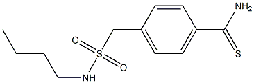 4-[(butylsulfamoyl)methyl]benzene-1-carbothioamide Struktur