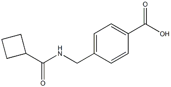 4-[(cyclobutylformamido)methyl]benzoic acid Struktur